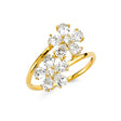 14K Yellow Gold Multi-Flower Ring