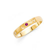 14K Yellow Gold LOVE Satin-Finish Band Ring