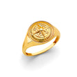 14K Yellow Gold Saint Benedict Ring