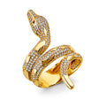 14K Yellow Gold Snake Wrap Ring