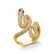 14K Yellow Gold Serpent Ring