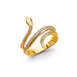14K Yellow Gold Snake Wrap Ring