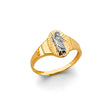 14K Two-Tone Gold St. Jude Oval Ring
