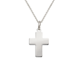 14K Gold High Polished Cross Religious Pendant