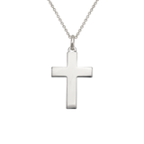 14K Gold High Polished Cross Religious Pendant