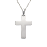14K Gold High Polished Cross Religious Pendant