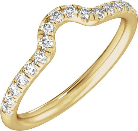 14K Gold Radiant Claw-Prong Accented Lab-Grown Diamond Matching Band – 1/3 CTW - Yellow Gold