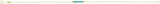 14K Gold Round Natural Turquoise Cabochon Bar Bracelet - Rose Gold - view 5