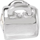 14K Gold Round Natural Diamond Rose-Cut Bezel-Set Necklace - White Gold - view 4