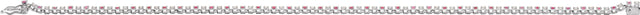 14K Gold Round Natural Ruby & Natural Diamond Line Bracelet - White Gold - view 8