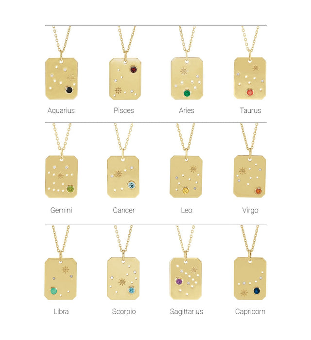Platinum Round Natural Peridot & Natural Diamond Gemini Constellation Necklace or Pendant - view 2