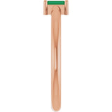 14K Gold Straight Baguette Lab-Grown Emerald Stackable Ring - Rose Gold - view 5