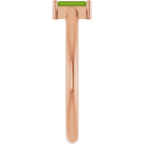 14K Gold Straight Baguette Natural Peridot Stackable Ring - Rose Gold - view 4