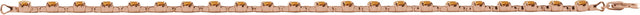 14K Gold Round Natural Citrine Line Bracelet - Rose Gold - view 4
