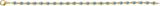 14K Gold Round Natural Sky Blue Topaz Line Bracelet - Yellow Gold - view 2