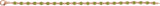 14K Gold Round Natural Peridot Line Bracelet - Rose Gold - view 2