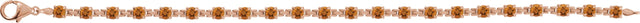 14K Gold Round Natural Citrine Line Bracelet - Rose Gold - view 2