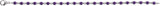 14K Gold Round Natural Amethyst Line Bracelet - White Gold - view 2