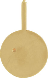 14K Gold Round Natural Spessartite Garnet & Natural Diamond Zodiac Pendant – 0075 CTW - Yellow Gold - view 3