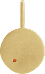 14K Gold Round Natural Mexican Fire Opal & Natural Diamond Zodiac Pendant – 0.0025 CTW - Yellow Gold - view 3