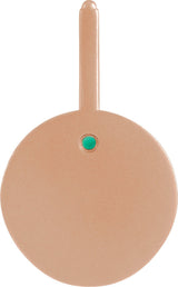 14K Gold Round Natural Emerald & Natural Diamond Zodiac Pendant - Rose Gold - view 4