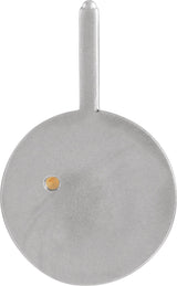Platinum Round Natural Spessartite Garnet & Natural Diamond Zodiac Pendant – 0075 CTW - view 4