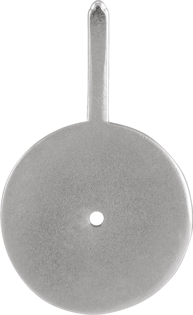 Platinum Round Natural Peridot & Natural Diamond Zodiac Pendant - view 4