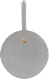Platinum Round Natural Citrine & Natural Diamond Zodiac Pendant - view 4