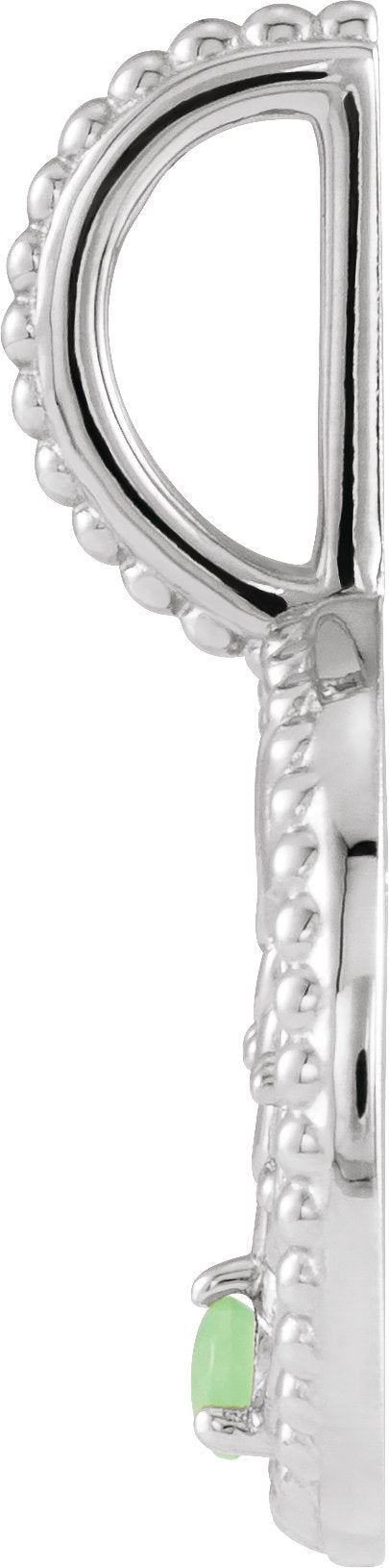 Platinum Round Natural Diamond Zodiac Pendant - view 3