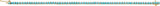 14K Gold Round Natural Turquoise Line Bracelet - view 3