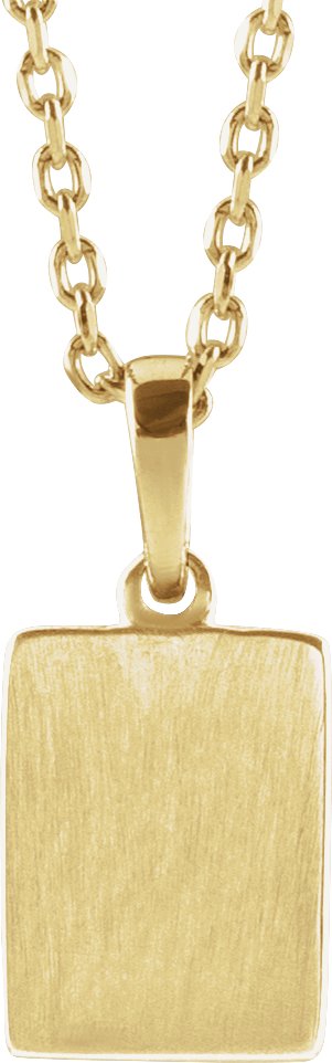 14K Gold Round Natural White Sapphire Accented Necklace or Pendant - Yellow Gold - view 6
