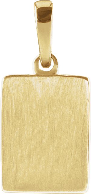 14K Gold Round Natural White Sapphire Accented Necklace or Pendant - Yellow Gold - view 6