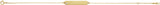 14K Gold Round Natural Diamond Engravable Geometric Bracelet - Yellow Gold - view 6