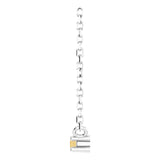 14K Gold Round Natural Citrine Birthstone Bar Necklace - White Gold - view 3