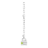 14K Gold Round Natural Peridot Birthstone Bar Necklace - White Gold - view 3