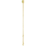 14K Gold Round Natural Peridot Bezel-Set Link Bracelet - Yellow Gold - view 12