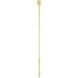 14K Gold Round Natural Citrine Bezel-Set Link Bracelet - Yellow Gold - view 12