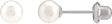 14K Gold White Pearl Pearl Piercing Piercing Earrings