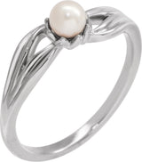 Platinum Cultured Freshwater Pearl Pearl Ring
