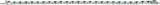 14K Gold Oval Lab-Grown Emerald & Lab-Grown Diamond Line Bracelet - White Gold - view 4