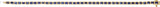 14K Gold Emerald Lab-Grown Blue Sapphire Bezel-Set Line Bracelet - Yellow Gold - view 4