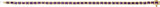 14K Gold Emerald Natural Amethyst Bezel-Set Line Bracelet - Yellow Gold - view 4