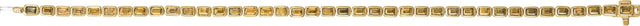 14K Gold Emerald Natural Citrine Bezel-Set Line Bracelet - Yellow Gold - view 4