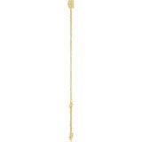 14K Gold Round Natural Citrine Bezel-Set Link Bracelet - Yellow Gold - view 12