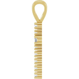 14K Gold Round Natural Diamond Accented Cross Pendant – up to 3/4 CTW - Yellow Gold - view 9