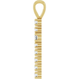 14K Gold Round Natural Diamond Accented Cross Pendant – up to 3/4 CTW - Yellow Gold - view 9