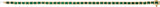 14K Gold Emerald Natural Tsavorite Garnet Bezel-Set Line Bracelet - Yellow Gold - view 4