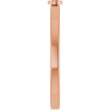 14K Gold Round Natural Pink Tourmaline Bezel-Set Solitaire Ring - Rose Gold - view 9