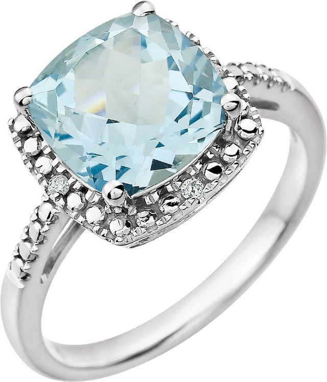 14K Gold Cushion Natural Black Onyx & Natural Diamond Halo-Style Ring - view 3