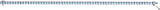 14K Gold Round Natural Aquamarine Line Bracelet - view 3